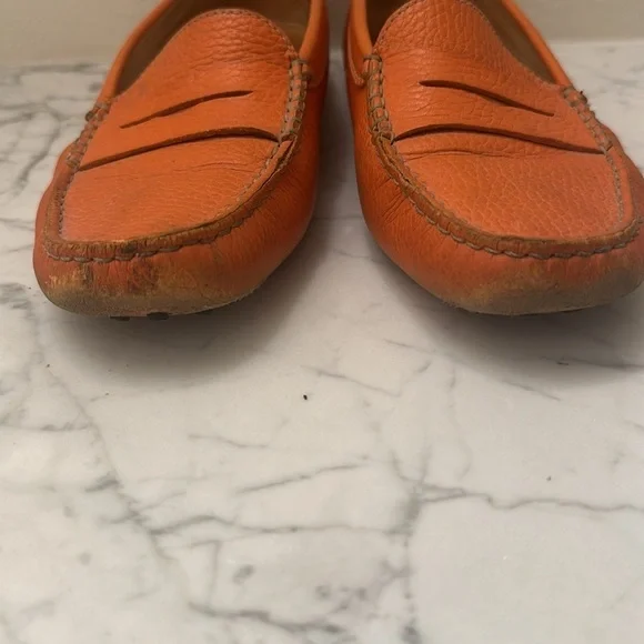 Tods Gommino orange driving shoes. Women’s 38 1/2 - Picture 4 of 10